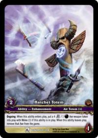 warcraft tcg extended art hatchet totem ea