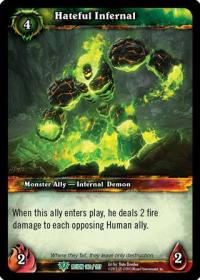 warcraft tcg reign of fire hateful infernal