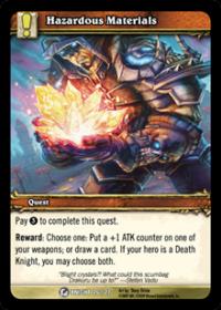 warcraft tcg death knight starter hazardous materials