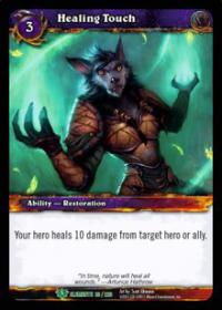 warcraft tcg war of the elements healing touch