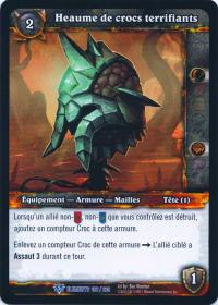 warcraft tcg war of the elements french helm of terrorizing fangs french