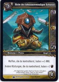 warcraft tcg wrathgate helm of vital protection german