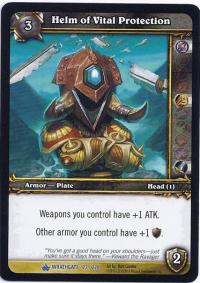 warcraft tcg wrathgate helm of vital protection