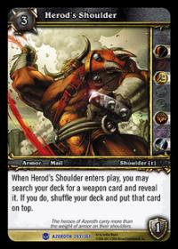 warcraft tcg heroes of azeroth herod s shoulder