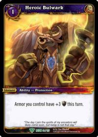 warcraft tcg reign of fire heroic bulwark