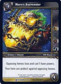 warcraft tcg icecrown hero s surrender