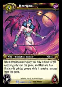 warcraft tcg fields of honor hesriana