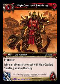 warcraft tcg the dark portal high overlord saurfang