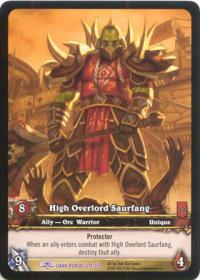 warcraft tcg extended art high overlord saurfang ea