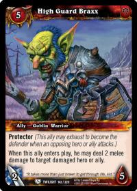 warcraft tcg twilight of the dragons high guard braxx