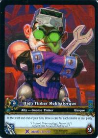 warcraft tcg extended art high tinker mekkatorque ea