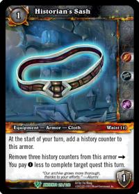 warcraft tcg war of the ancients historian s sash