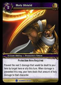 warcraft tcg heroes of azeroth holy shield