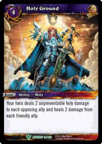 warcraft tcg war of the ancients holy ground