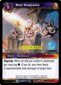 warcraft tcg war of the elements holy vengeance