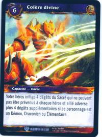 warcraft tcg war of the elements french holy wrath french