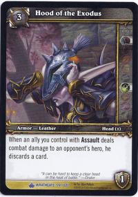 warcraft tcg wrathgate hood of the exodus