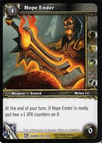 warcraft tcg fields of honor hope ender
