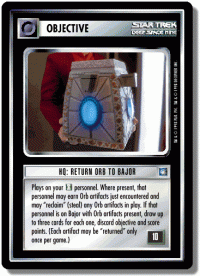 star trek 1e deep space 9 hq return orb to bajor