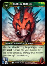 warcraft tcg war of the ancients hulking helboar