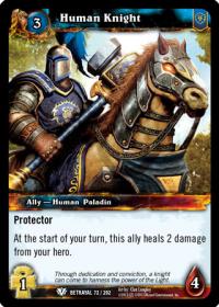 warcraft tcg betrayal of the guardian human knight