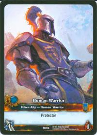 warcraft tcg tokens human warrior