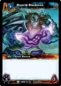 warcraft tcg throne of the tides hunrik blackiron