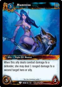 warcraft tcg reign of fire huntress