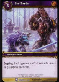 warcraft tcg fields of honor ice barbs