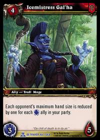 warcraft tcg servants of betrayer icemistress gal ha