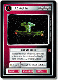 star trek 1e blaze of glory ikc negh var foil