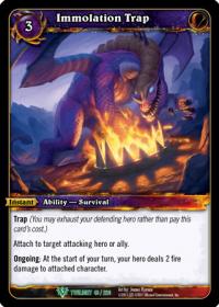 warcraft tcg twilight of the dragons immolation trap