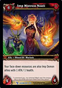 warcraft tcg march of legion imp mistress noali