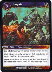 warcraft tcg reign of fire impale