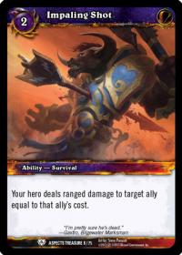 warcraft tcg battle of aspects impaling shot