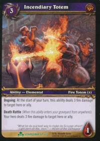 warcraft tcg foil and promo cards incendiary totem foil