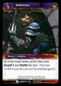 warcraft tcg war of the elements infiltrate