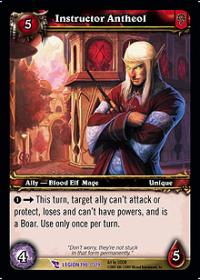 warcraft tcg march of legion instructor antheol