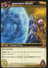 warcraft tcg foil and promo cards instructor giralo foil