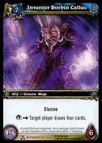 warcraft tcg servants of betrayer inventor dorbin callus