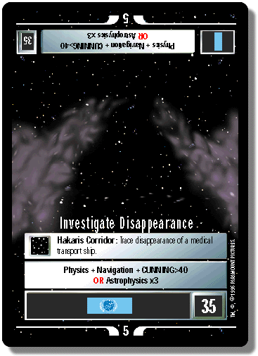 Investigate Disappearance (WB)