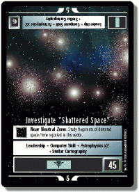 star trek 1e reflections 1 investigate shattered space foil