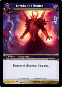 warcraft tcg march of legion invoke the nether