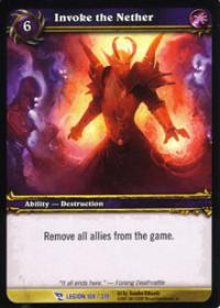 warcraft tcg archives invoke the nether foil