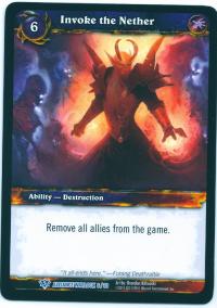 warcraft tcg class decks 2011 fall invoke the nether cd