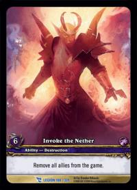 warcraft tcg extended art invoke the nether ea