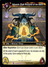 warcraft tcg march of legion ishanah high priestess of the aldor