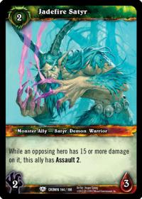 warcraft tcg crown of the heavens jadefire satyr