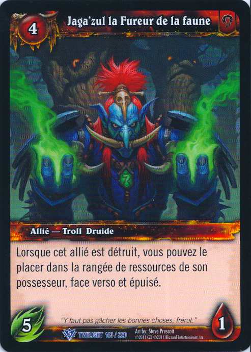 Jaga'zul the Wild's Fury (French)