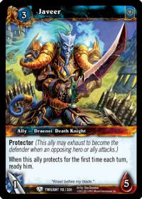 warcraft tcg twilight of the dragons javeer